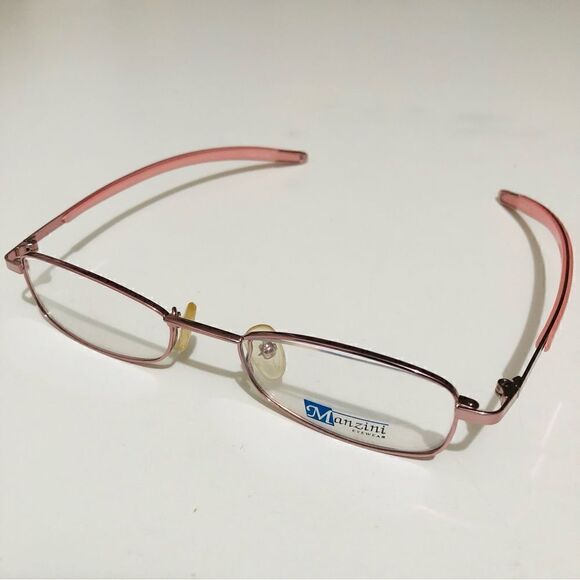 Manzini Eyewear Pink Gold Oval Sunglasses Frames - Picture 1 of 6